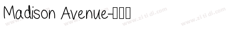 Madison Avenue字体转换